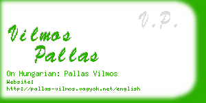 vilmos pallas business card